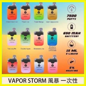 Vapor Storm風暴電子煙7500口(5%)一次性